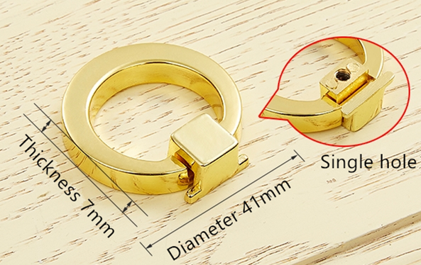De gouden Retro Ring trekt van het de Handvatten Zwarte Eenvoudige Meubilair van chroomdoo de Hardwaremontage