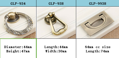 De gouden Retro Ring trekt van het de Handvatten Zwarte Eenvoudige Meubilair van chroomdoo de Hardwaremontage