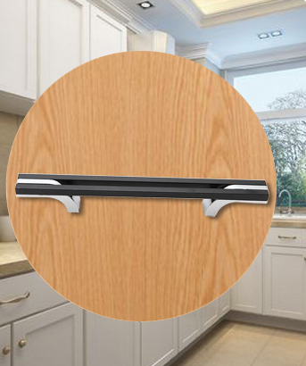 De holle de Keukenkasthandvatten en Knoppen 160mm de Bar Eenvoudige Modern van de Aluminiumassemblage T trekken