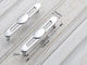 Silver Kitchen Cabinet Handles And Knobs ,  Hollow DesignZinc Drawer Knobs Chrome Drawer Pulls